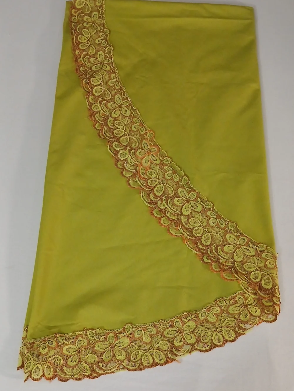 Vintage Avacado Green Tablecloth